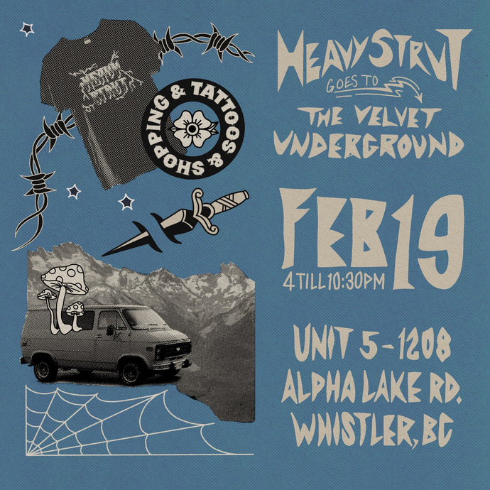 Heavy Strut & TioLu Tattoos Popup at The Velvet Underground: Feb 19th