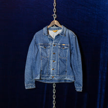 Load image into Gallery viewer, Wizard Patch on a Vintage Denim Jacket (Size Medium Men&#39;s Fit)
